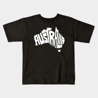 Australia white Kids T-Shirt